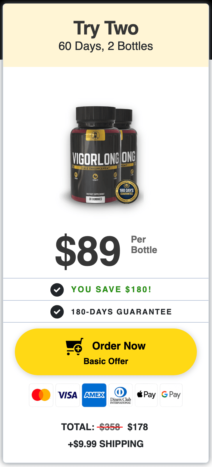 VigorLong 60 day supply price